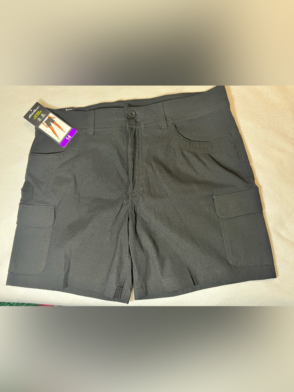 Eddie Bauer Black Women's Outdoor Cargo Shorts